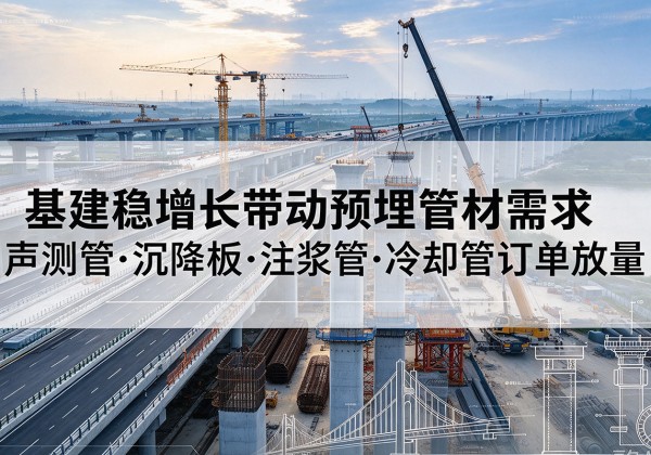 城步基建稳增长带动预埋监测管材需求，声测管、沉降板、注浆管订单持续放量