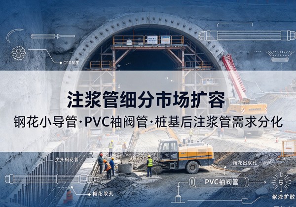 城步注浆管细分市场扩容，隧道钢花小导管、PVC 袖阀管、桩基后注浆管需求分化